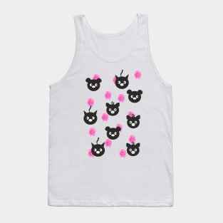 Funny Cat, Pig, Bear Tank Top